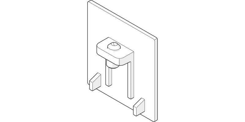 Hawa Junior 120 Profile Trim Caps Pl Gry