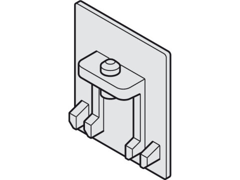 Hawa Junior 120 Profile Trim Caps Pl Gry