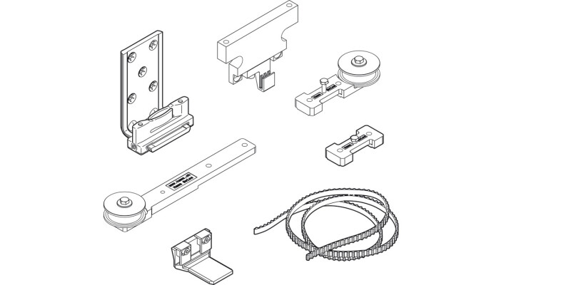 Hawa Telescopic 80/2 Fitting Set