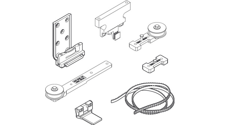 Hawa Telescopic 80/2 Fitting Set