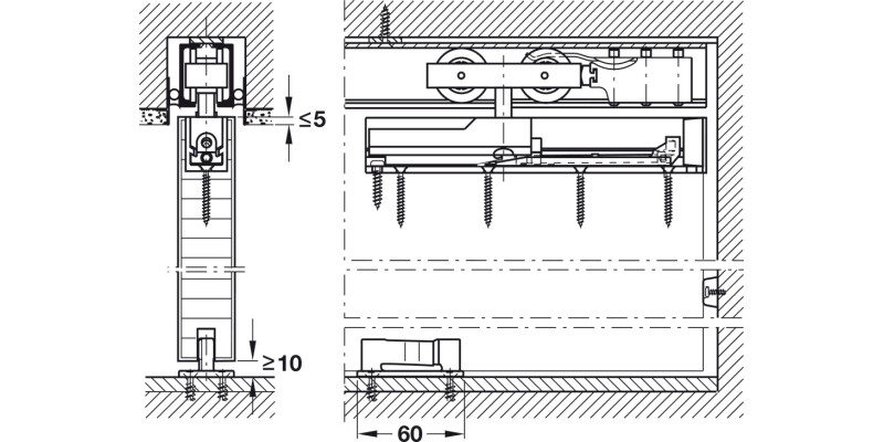 Hawa Junior 80/120B Assembly Wedge Alu