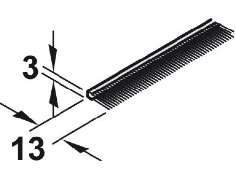 Slido Cls 50/120F Brush Seal Pl 3.0m