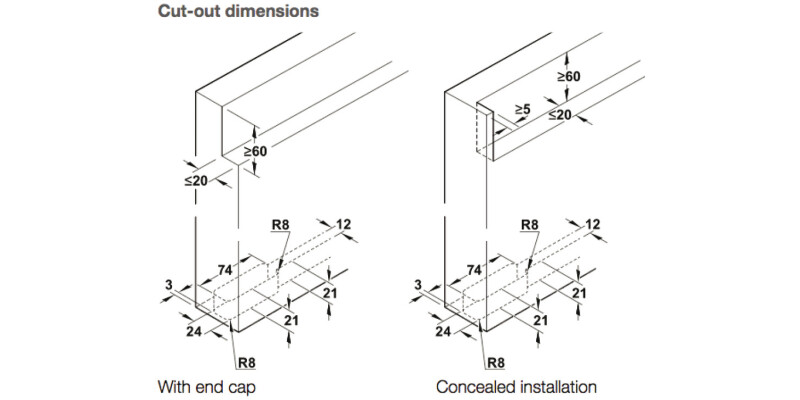 Slido Design 80-M FitSet 1Door 1800mm