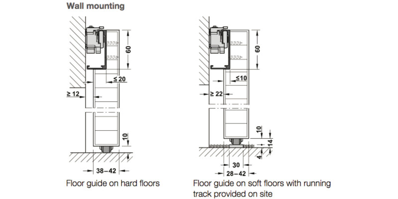 Slido Design 80-M FitSet 1Door 1800mm