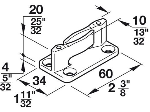 Hawa Junior 40/40B Add Guide Pl Black