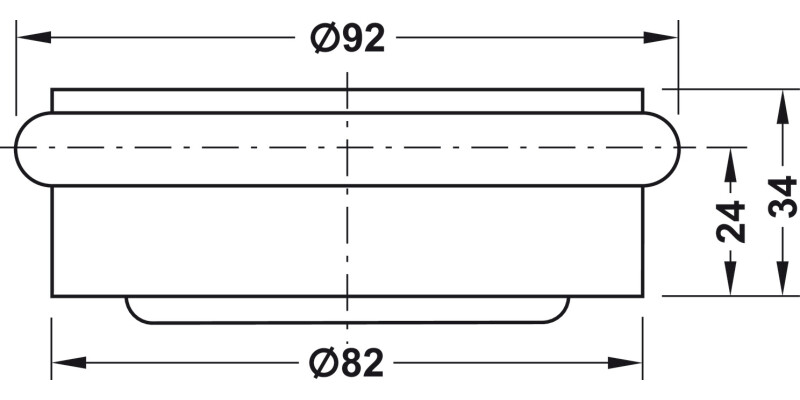 Puck Door Stop/Floor 1.1kg D92/82mm SSS