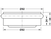 Puck Door Stop/Floor 1.1kg D92/82mm SSS