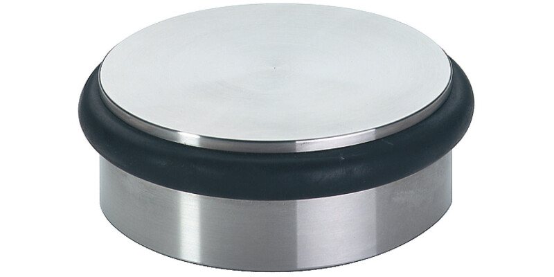 Door Stop, Puck, Floor Mounted, &Oslash; 92 x 34 mm, Stainless Steel
