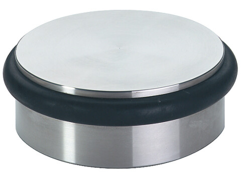 Door Stop, Puck, Floor Mounted, &Oslash; 92 x 34 mm, Stainless Steel