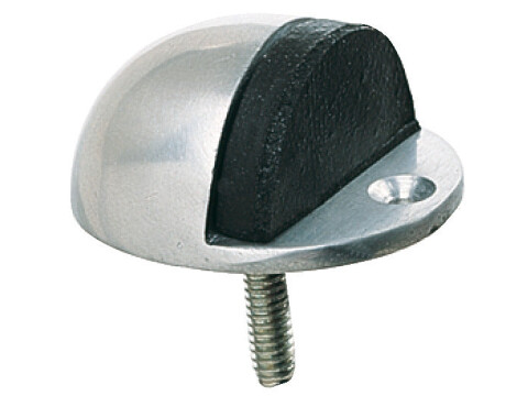 Door Stop, Floor Mounted, &Oslash; 45 mm, Aluminium, Rubber Buffer