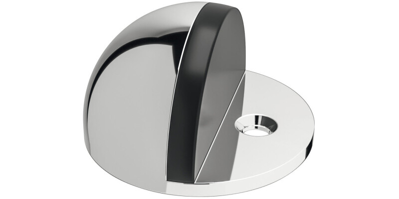 Door Stop, Floor Mounted, with Dowel, Brass, Startec