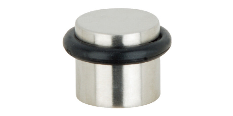 Door Stop, Floor Mounted, &Oslash; 31 mm, Stainless Steel, Rubber Buffer, Startec