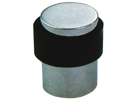 Door Stop, Floor Mounted, &Oslash; 35 mm, Stainless Steel, Rubber Buffer
