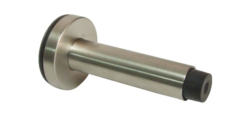 Door Stop, Wall Mounted, Overall Projection 96 mm, Stainless Steel, Rubber Buffe