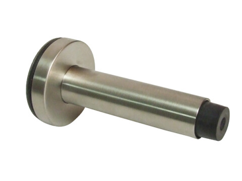 Door Stop, Wall Mounted, Overall Projection 96 mm, Stainless Steel, Rubber Buffe