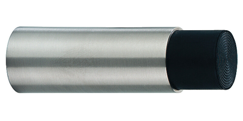 Door Stop, Wall Mounted, &Oslash; 25 mm, Stainless Steel, Rubber Buffer, Startec
