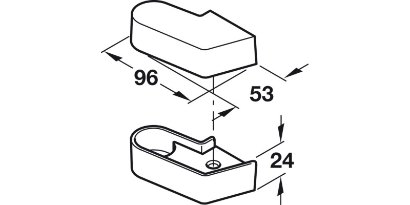Geze Cover Caps UH SSS for 932.10.420