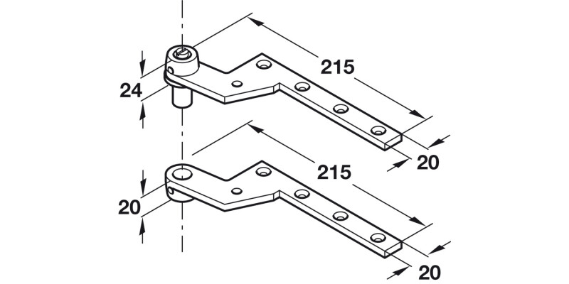 Geze Single Action Top Centre ZP