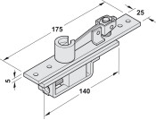 Geze Dbl Act Top Centre 30-50mm Heavy