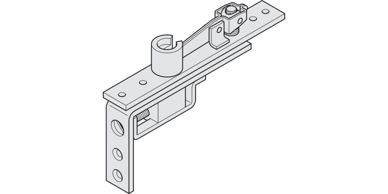 Geze Dbl Act Top Centre 30-50mm Heavy