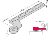 Geze Single Action Bottom Strap St ZP