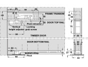 Dbl Action Pivot Set 90x44mm 150kg SSS