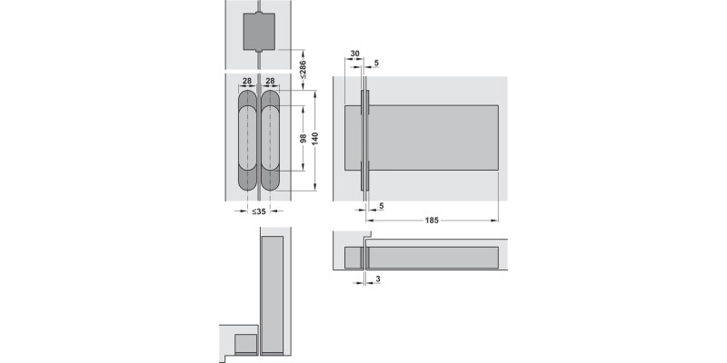 Perko Powermatic Hydraulic Dr Closer SC