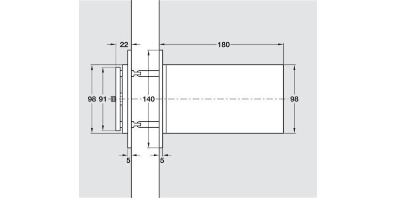 Perko Powermatic Hydraulic Dr Closer SC