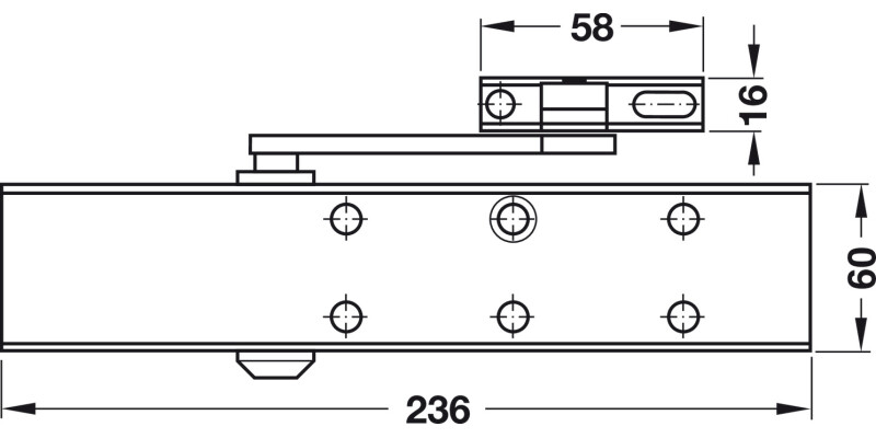 Startec DCL51 OH Dr Closer 2-5 Slv Col