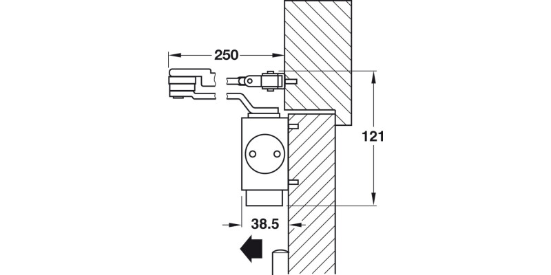 Startec DCL51 OH Dr Closer 2-5 Slv Col