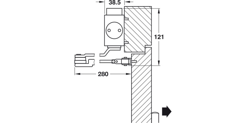 Startec DCL51 OH Dr Closer 2-5 Slv Col