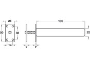 Concealed Jamb Closer Square Plts EB