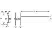 Concealed Jamb Closer Radius Plts EB