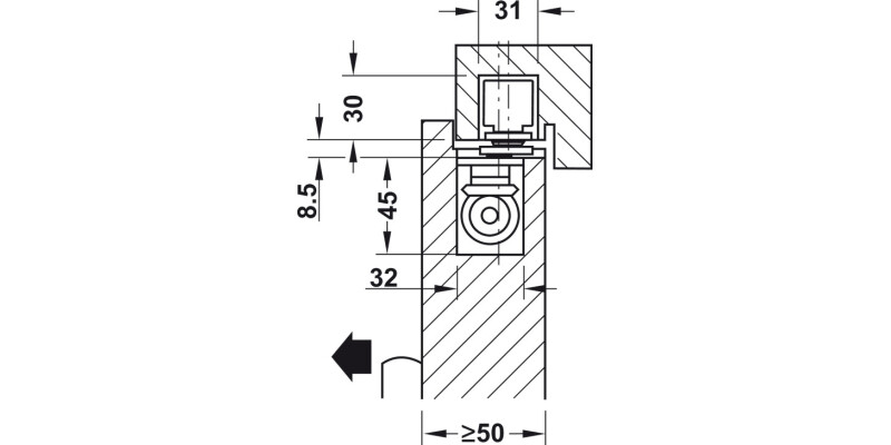 Electromechnical OH Dr Closer 2-4 Silver