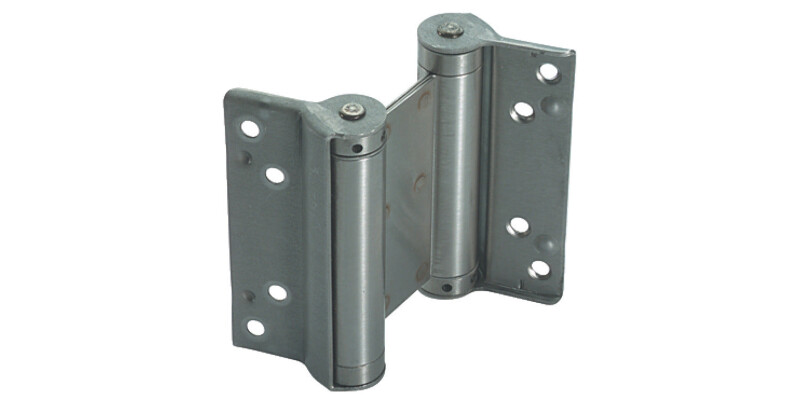 Spring Hinge, Double Action, 100 x 75 mm, Steel