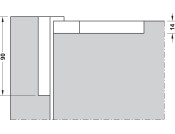 CIR Concealed Mortice Hinge Set Flush Dr