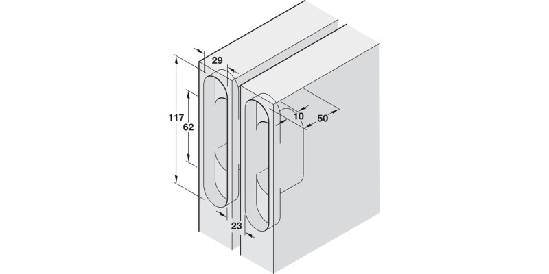 Soss Concealed Door Closer Kit ZA/St BNP