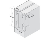 Soss Concealed Door Closer Kit ZA/St BNP