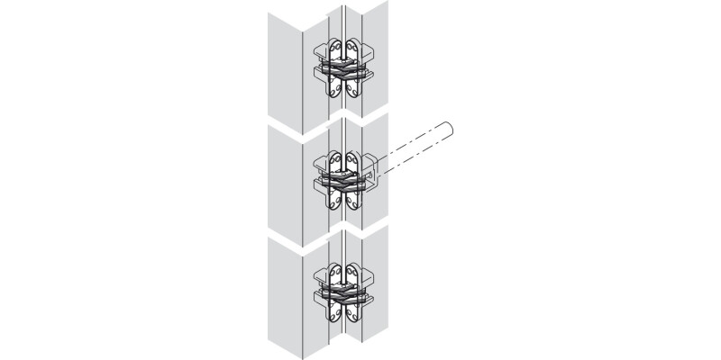 Soss Concealed Door Closer Kit ZA/St BNP