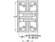 Soss Concealed Door Closer Kit ZA/St BNP