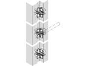 Soss Concealed Door Closer Kit ZA/St SBP