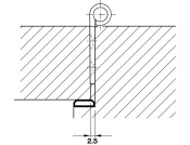Flush Hinge 102x70mm 201 SS PSS