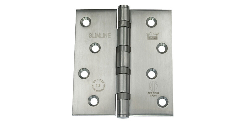Butt Hinge, 102 x 89 mm, 304 Stainless Steel, Phoenix Slimline