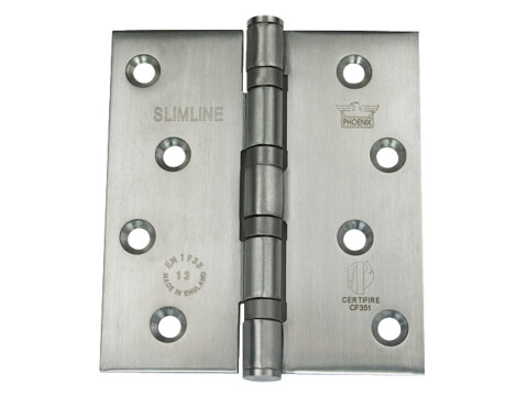 Butt Hinge, 102 x 89 mm, 304 Stainless Steel, Phoenix Slimline