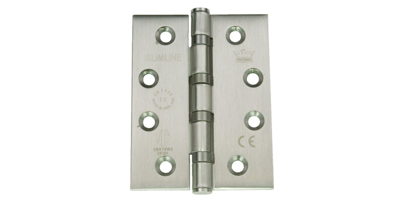 Butt Hinge, 102 x 76 mm, 304 Stainless Steel, Phoenix Slimline