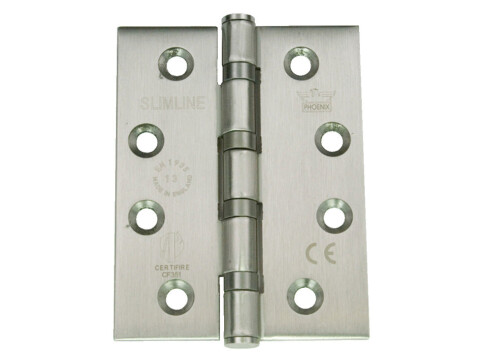 Butt Hinge, 102 x 76 mm, 304 Stainless Steel, Phoenix Slimline