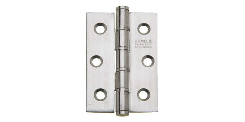 Butt Hinge Sqr 76x52mm 304 SSS