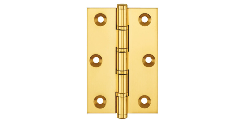 Butt Hinge, Ball Bearing, 76 x 50 mm, Brass