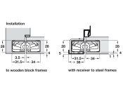 Tectus TE340 3D FR 180D Hinge Brz