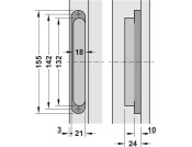 Tectus TE240 3D 180D Hinge BM